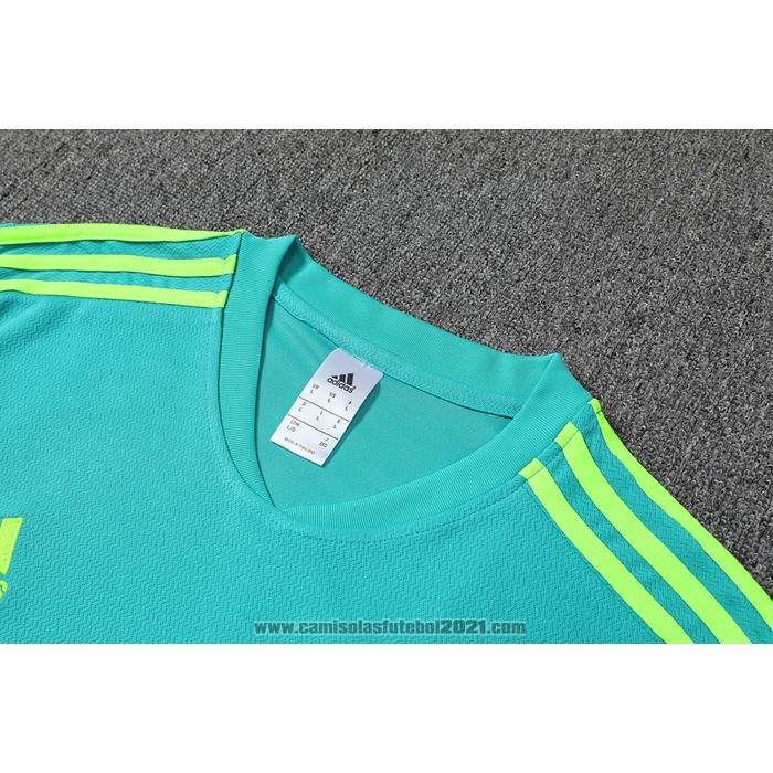Fato de Treino Juventus Manga Curta 2022-2023 Azul Y Verde - Calcas Curta